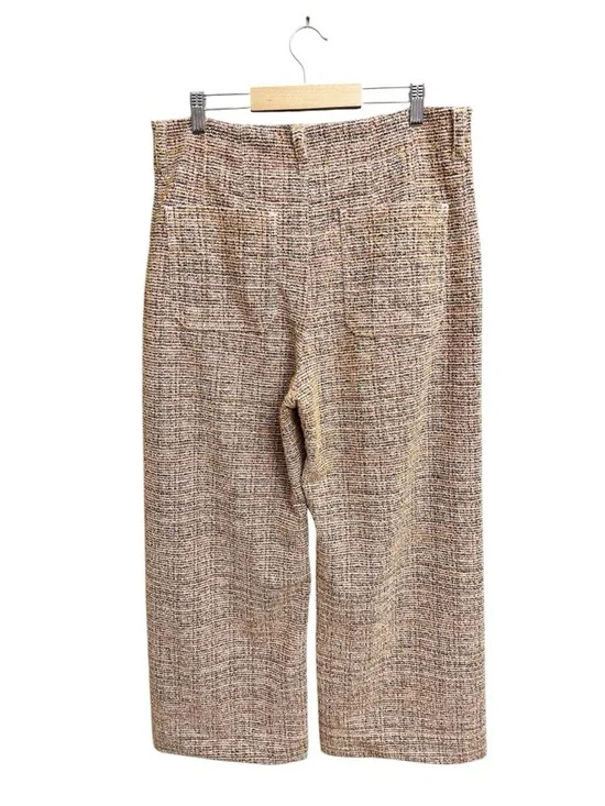 Anthropologie Maeve The Colette Tweed Crop Wide Leg Pants - Picture 3 of 7